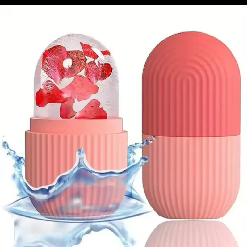 Face Ice Roller for Cooling and Soothing Skincare - Versatile Facial Cleansing Tool for All Skin Types, Ideal for Reducing Puffiness and Providing a Refreshing Sensation
