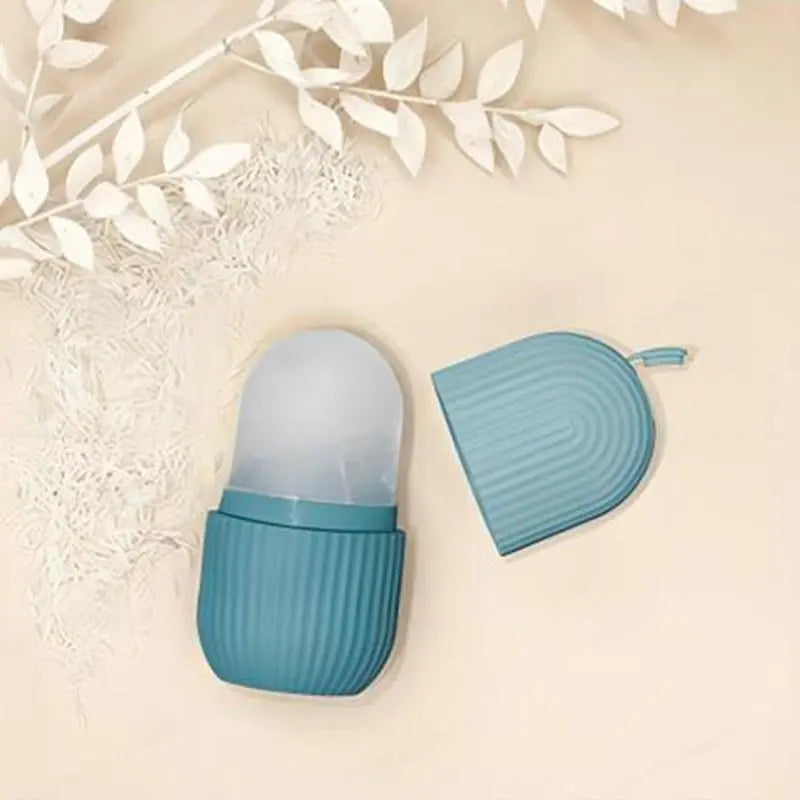Professional Facial Ice Roller and Massager for Eyes, Neck, and Face - Gua Sha Mold and Cold Compress Cube for Enhanced Beauty and Relaxation